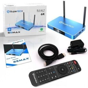 SuperBOX S5MAX Blue 6K Smart Media Player